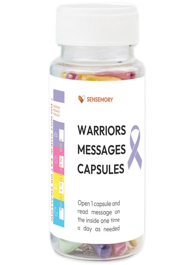 Sensemory 50 Warrior Messages in a Bottle, Breast Cancer Gifts, Breast Cancer Awareness, Get Well Gifts for Women after Surgery, Chemotherapy Must Haves, Cancer Survivor Gifts - Image 1